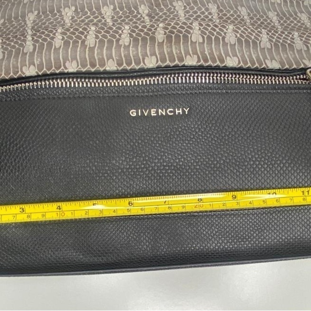 Givenchy Large Pandora Grey Water-snake and Blue and Black Python Bag - Picture 8 of 8